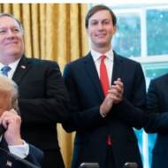 Donald Trump, Jared Kushner, Robert O'brien, Mike Pompeo