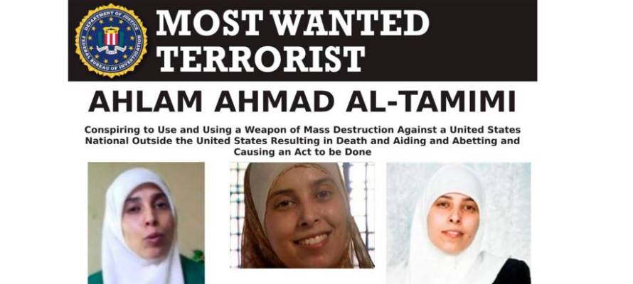 FBI poster for terrorist Ahlam Tamimi