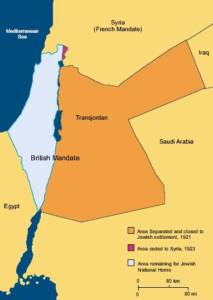 map transjordan