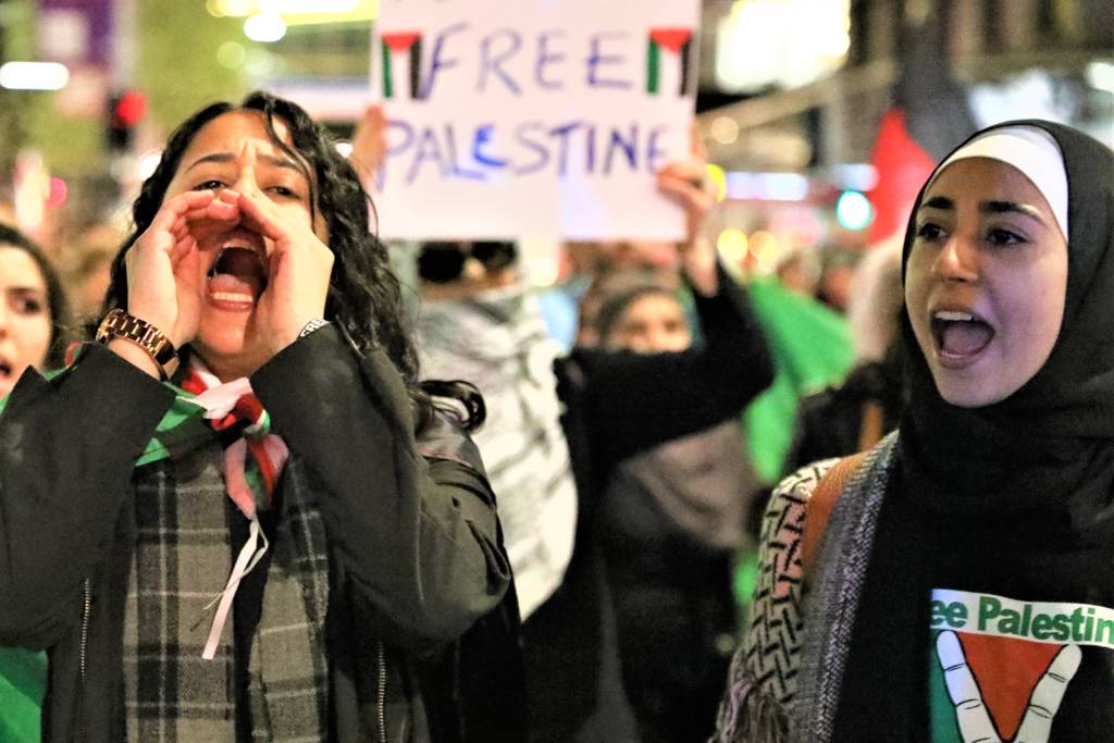 Anti-Israel protesters