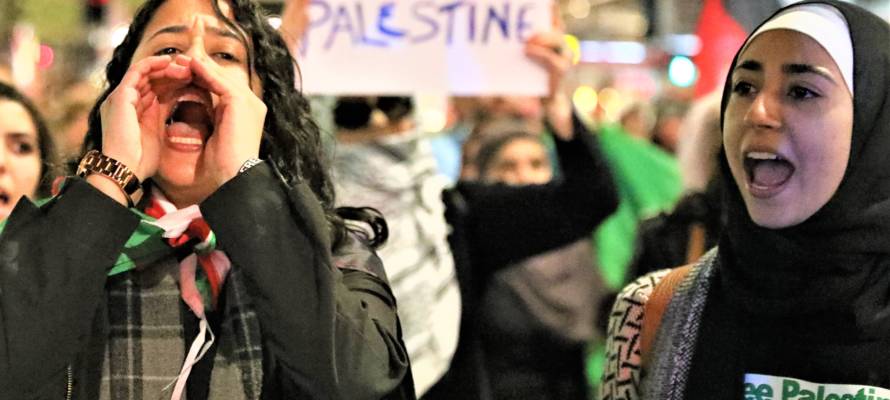 Anti-Israel protesters