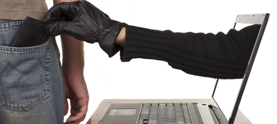 Online credit card theft
