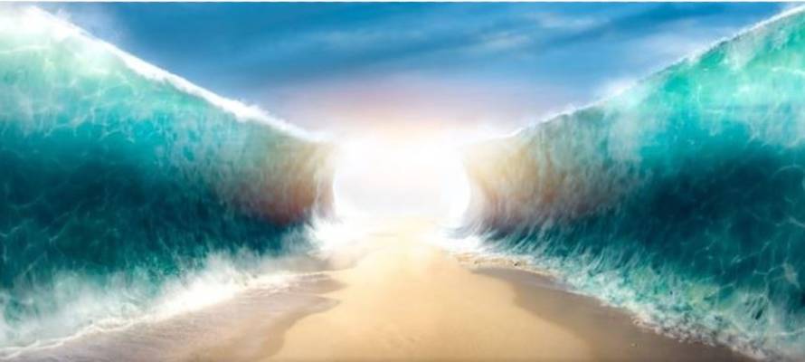 Splitting of the Red Sea