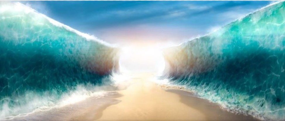 Splitting of the Red Sea