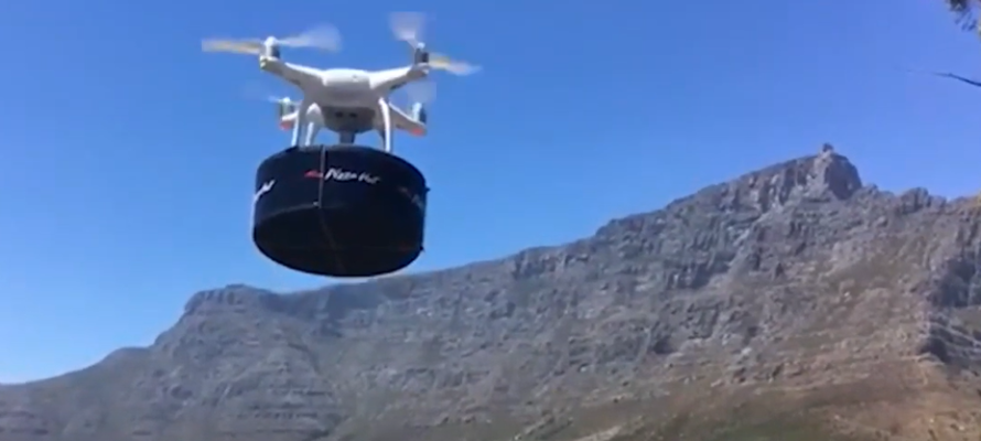 Pizza drone