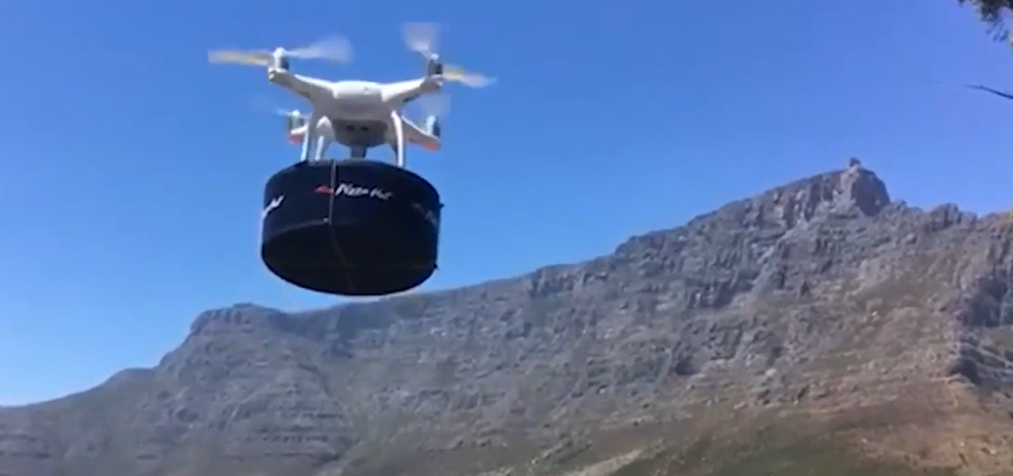 Pizza drone