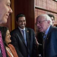 Ro Khanna wth Bernie Sanders