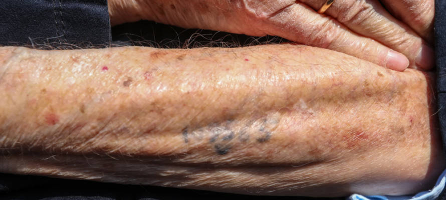 Holocaust survivor tattoo
