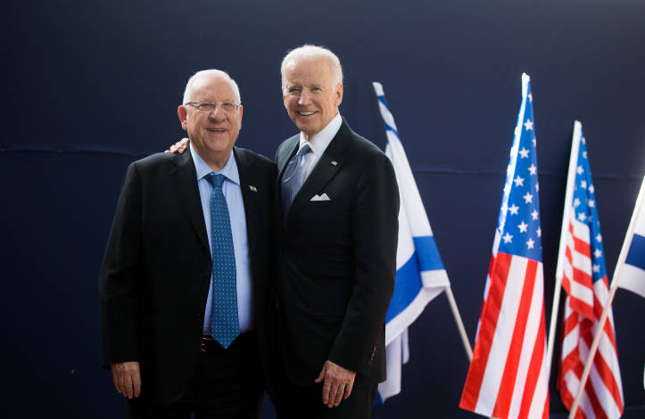 Reuven Rivlin with Joe Biden