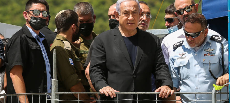 lag b'omer stampede netanyahu