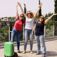 Tourists in Jerusalem
