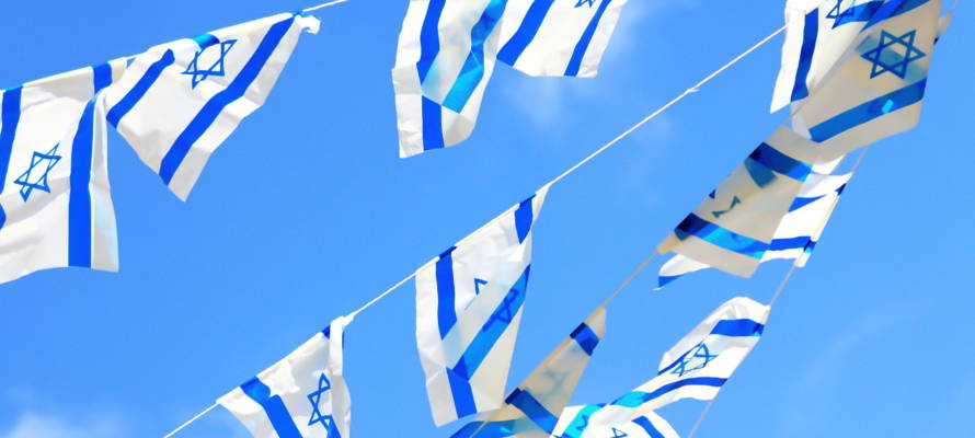 Israeli flags