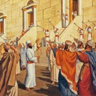 service at holy temple