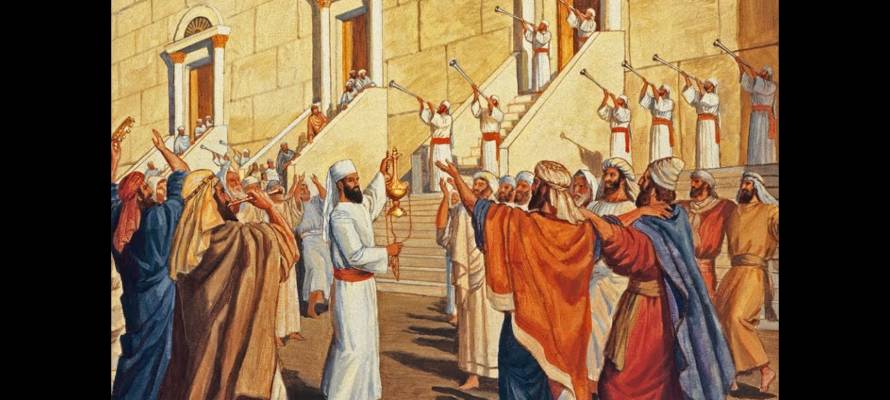 service at holy temple
