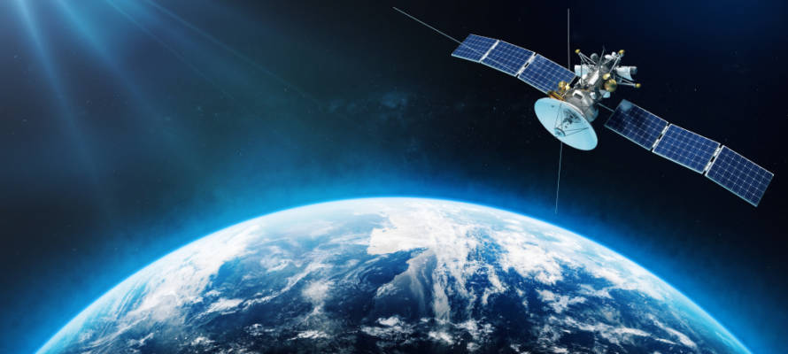 Satellite in orbit