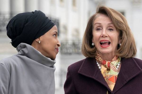 Ilhan Omar and Nancy Pelosi