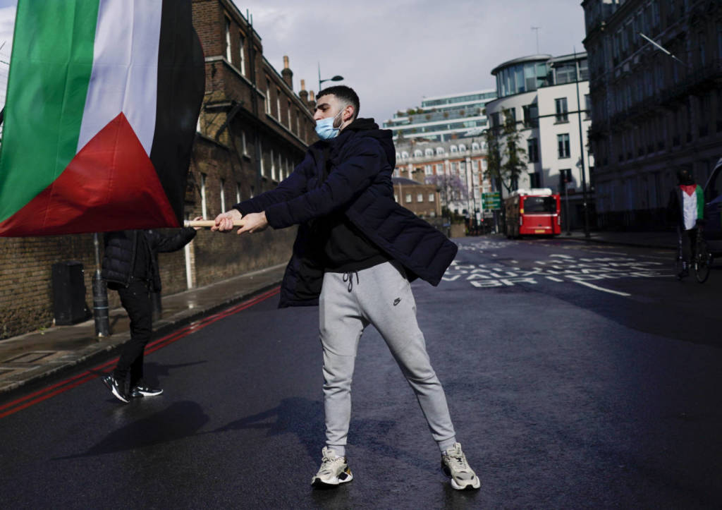 anti-Israel protester