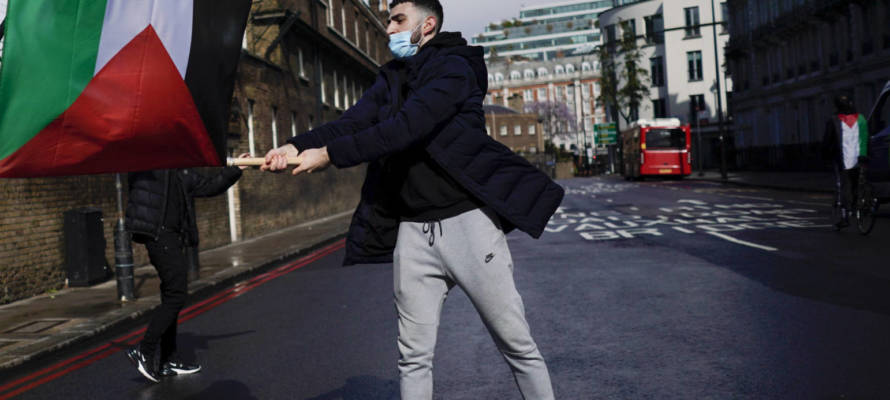 anti-Israel protester