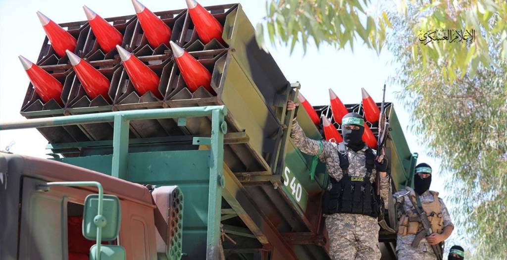 Hamas terrorists in Gaza