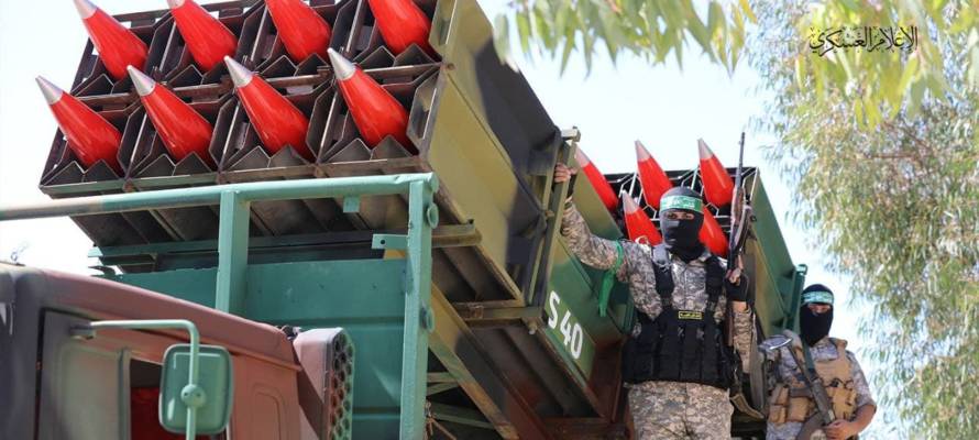 Hamas terrorists in Gaza