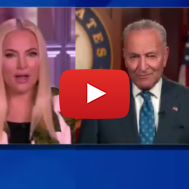 Meghan McCain (L) and Senate Majority Leader Chuck Schumer