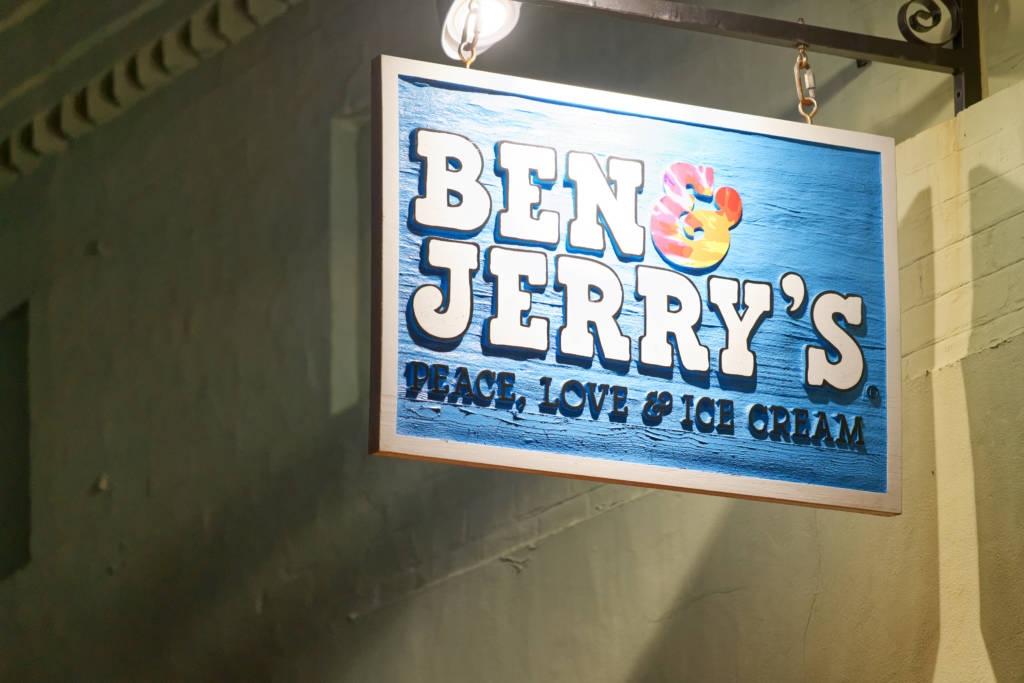 Ben and Jerry's Sign
