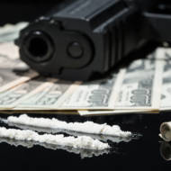 Illegal drug, money, and gun
