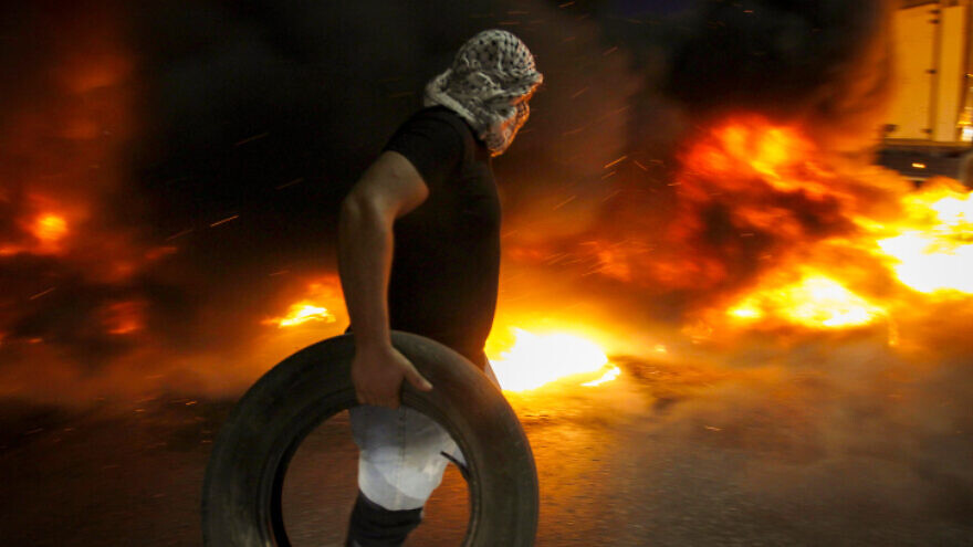Hawara checkpoint Nablus demonstration