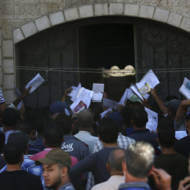 Palestinian workers gaza