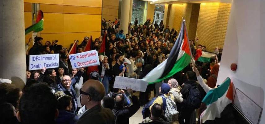 Anti-Israel demonstration at York University