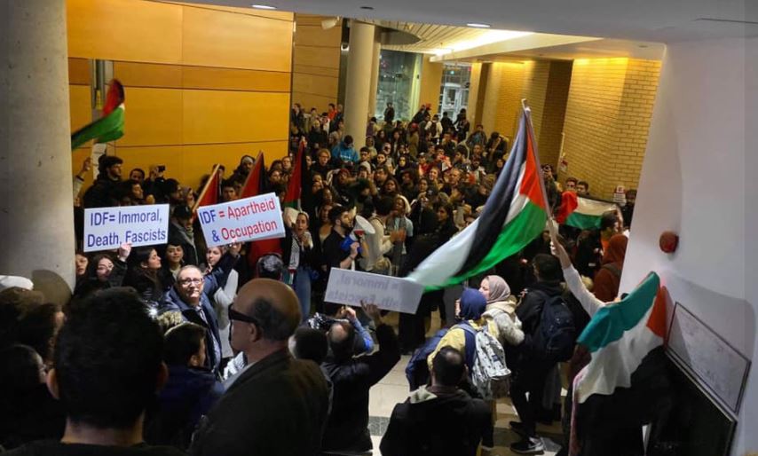Anti-Israel demonstration at York University