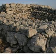 Altar built by Joshua located on Mount Ebal