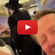 West Ham fans harassing a visibly Jewish man