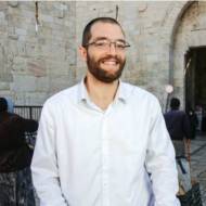Jew entering Damascus Gate in Old City of Jerusalem