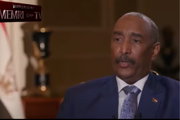 Abdel Fattah Al-Burhan, the Chairman of Sudan’s Transitional Sovereignty council
