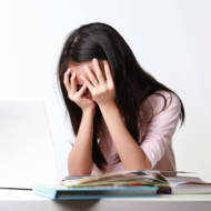 upset girl student