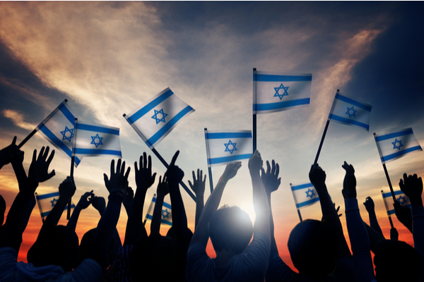 Israeli flags