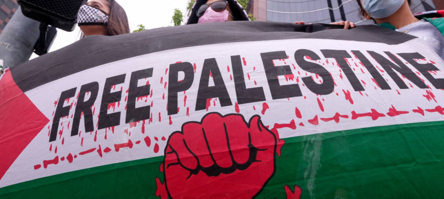 anti-Israel protesters