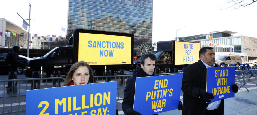 russia Ukraine protest