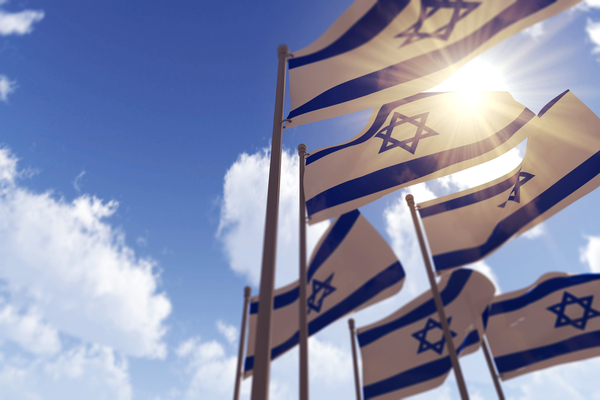 Israeli flags