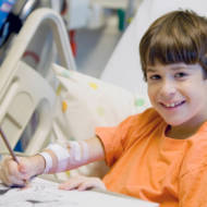 Boy in hospital
