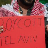 Anti-Israel boycott sign