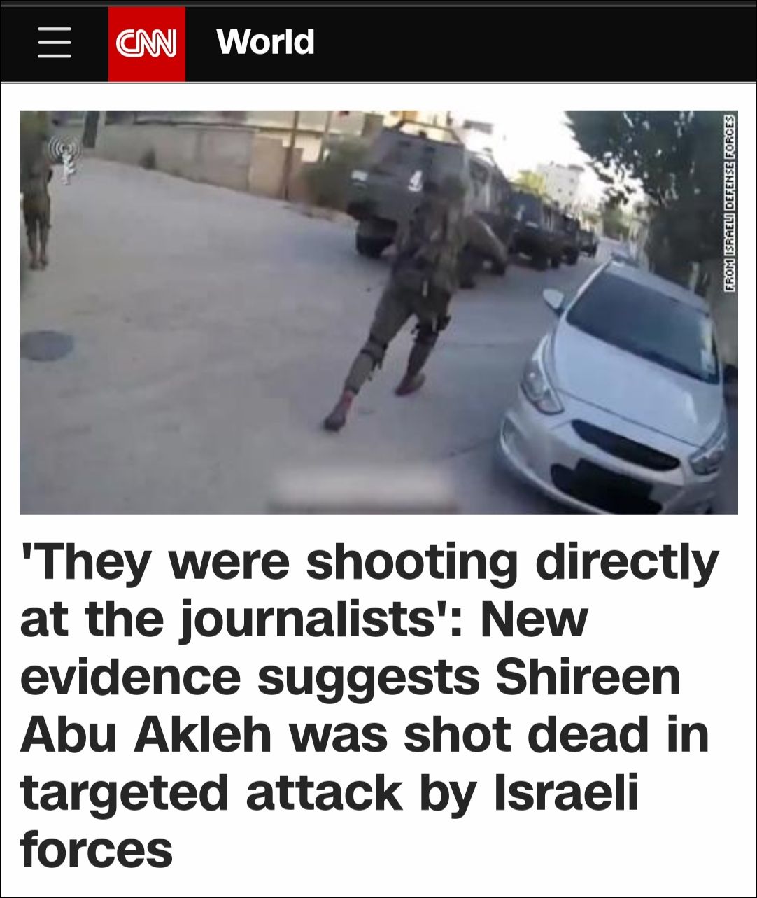 CNN headline