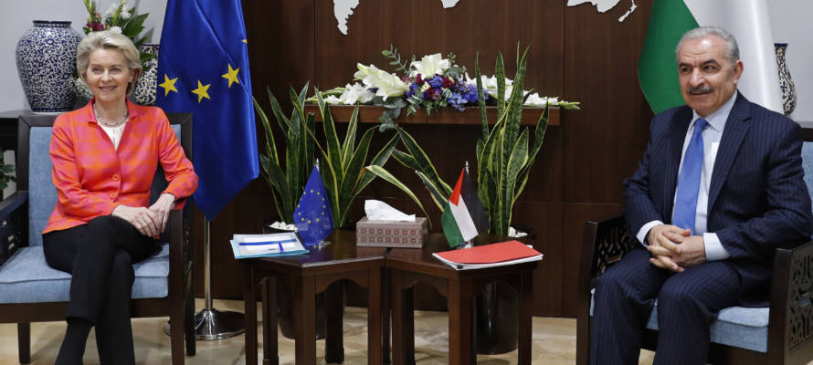 Ursula von der Leyen, Mohammad Shtayyeh