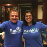 Maher Abdul Qader and Rashida Tlaib