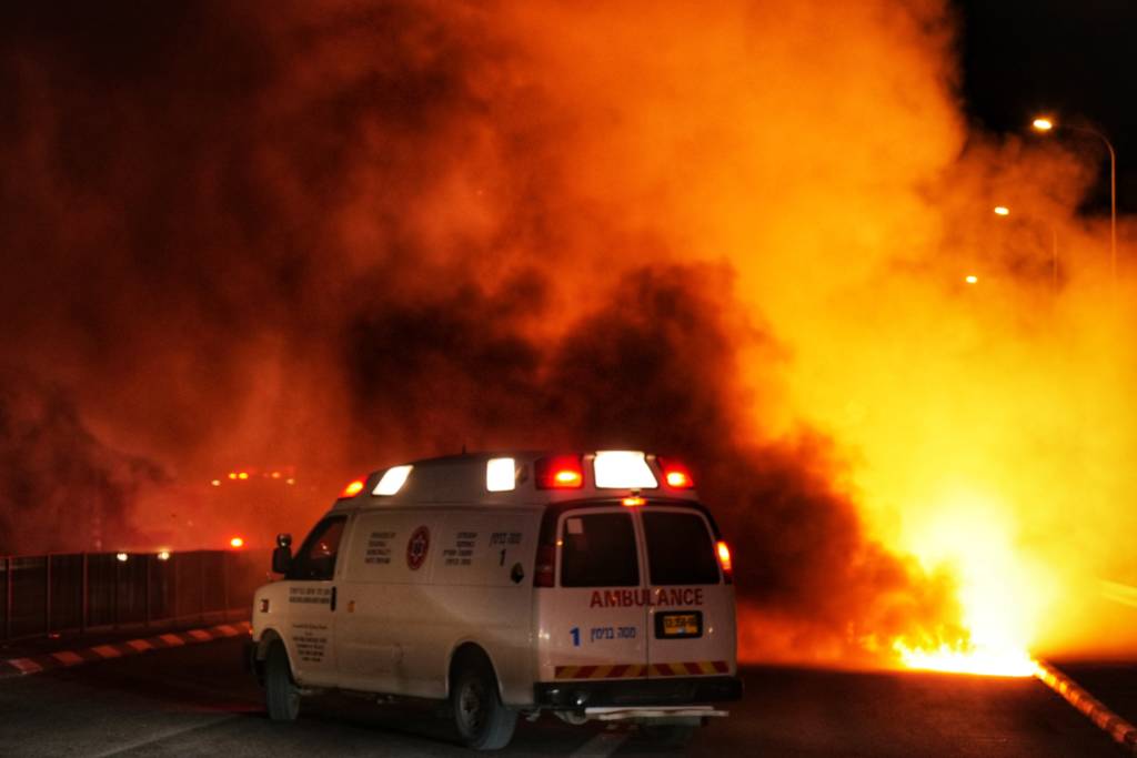 MIDEAST ISRAEL FIRE