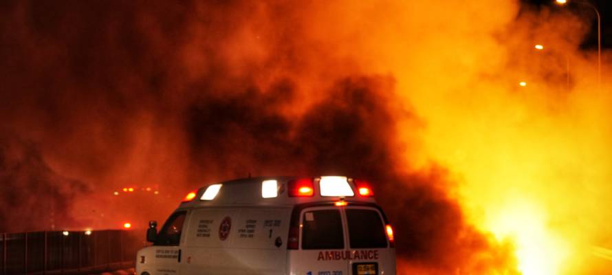 MIDEAST ISRAEL FIRE