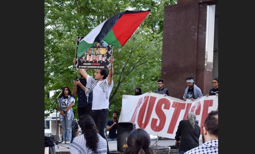 Palestinian Youth Movement rally in Ottawa