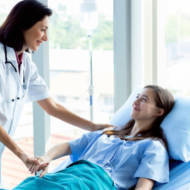 Professional,Medical,Service,Concept.,Caucasian,Doctor,Smiling,Take,Care,Of