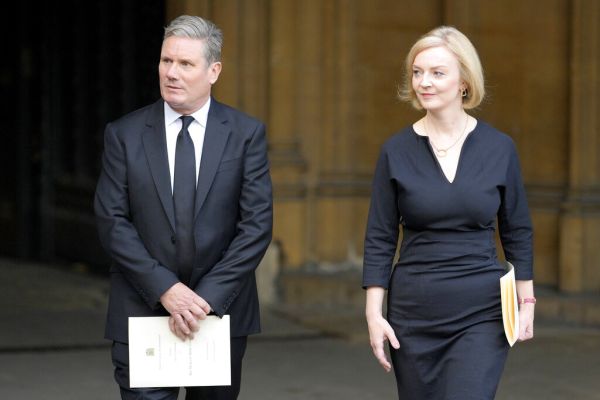 Liz Truss and Keir Starmer